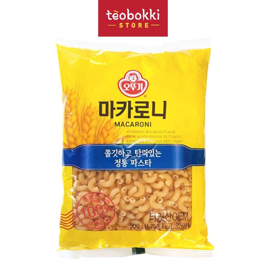 Nui ống macaroni Ottogi/Otoki gói 500g