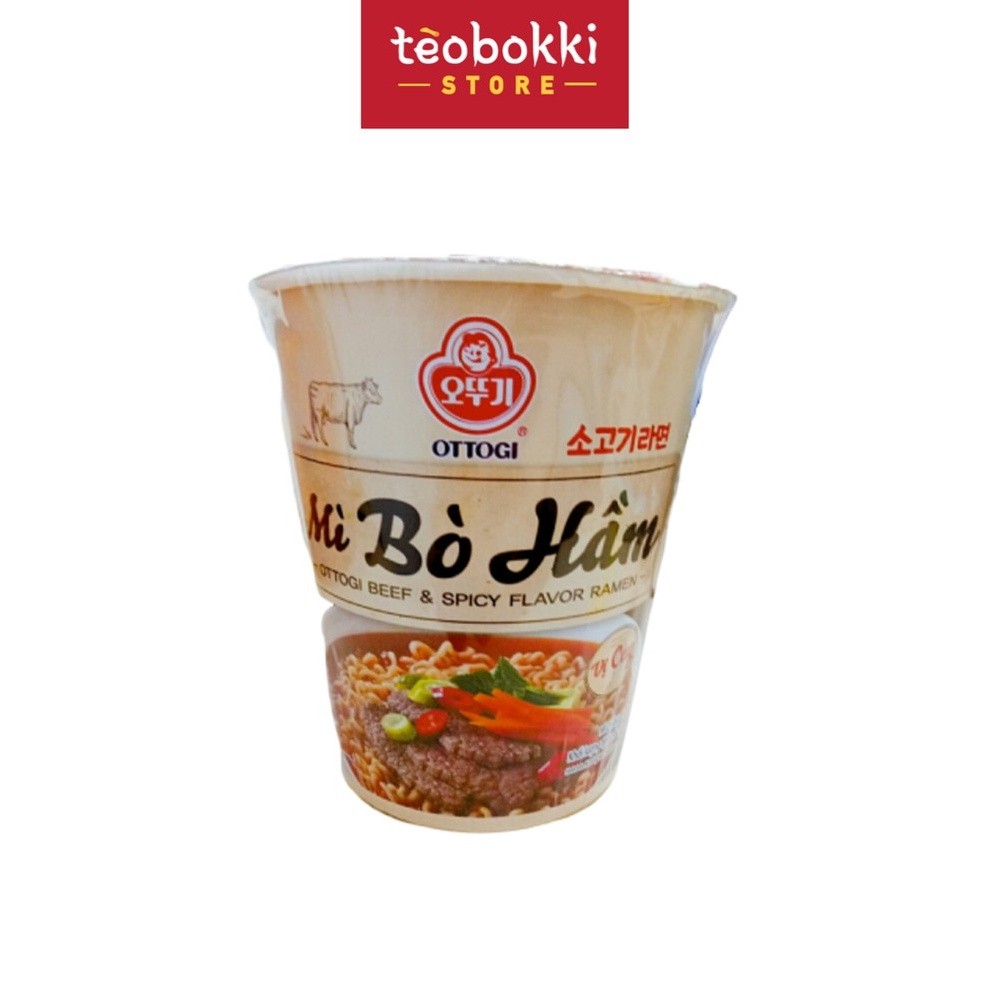 Mì ly bò hầm cay Ottogi/Otoki 62g