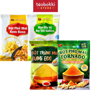 Combo Bột phô mai, trứng muối, xí muội TOMATO T&P 100g