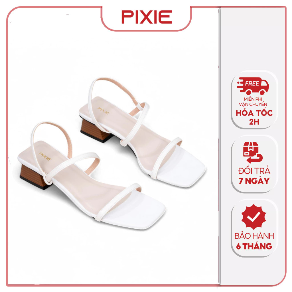 [XẢ KHO] Giày Sandal Cao Gót Nữ 3cm Quai Mảnh Pixie H290
