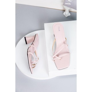 [XẢ KHO] Guốc Cao Gót Nữ 6cm Xỏ Ngón Kiểu Quai Mảnh Pixie E146