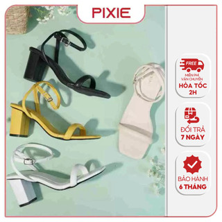 Giày Sandal Cao Gót 7cm Quai Mảnh Pixie E283