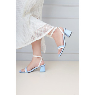 [XẢ KHO] Giày Sandal Nữ Kiểu Cao Gót 5cm Quai Kép Pixie H295