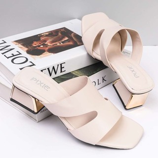 [XẢ KHO] Guốc Cao Gót Nữ 3cm Quai Ngang Pixie E232
