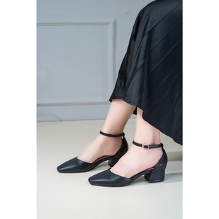 [XẢ KHO] Giày Cao Gót 3cm Mũi Vuông Phối Màu Pixie X943