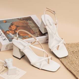 [XẢ KHO] Giày Sandal Cao Gót Nữ 6cm Xỏ Ngón Pixie E147