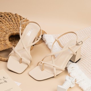 [XẢ KHO] Giày Sandal Cao Gót Nữ 6cm Xỏ Ngón Pixie E147