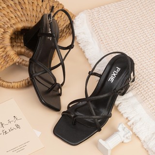 [XẢ KHO] Giày Sandal Cao Gót Nữ 6cm Xỏ Ngón Pixie E147