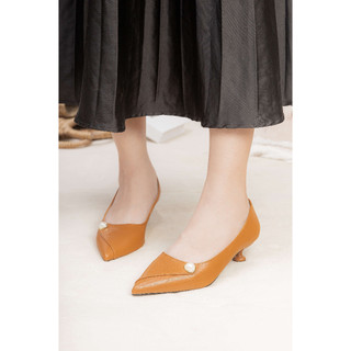 Giày Cao Gót Nữ 4cm Kiểu Đính Hạt Pixie H165