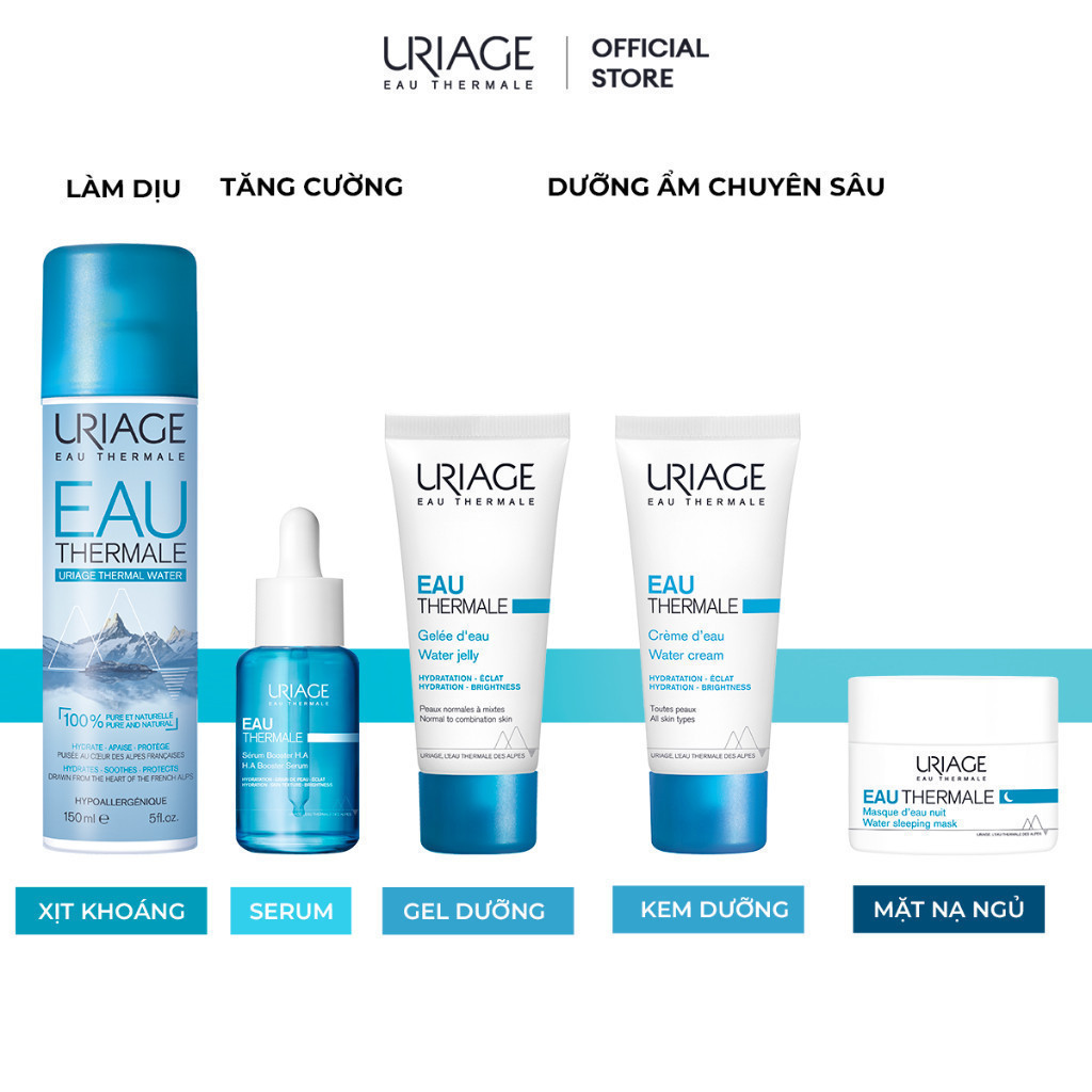 Dưỡng ẩm khoáng chuyên sâu dạng thạch nước URIAGE EAU THERMALE GELÉE D'EAU 40ml | BigBuy360 - bigbuy360.vn