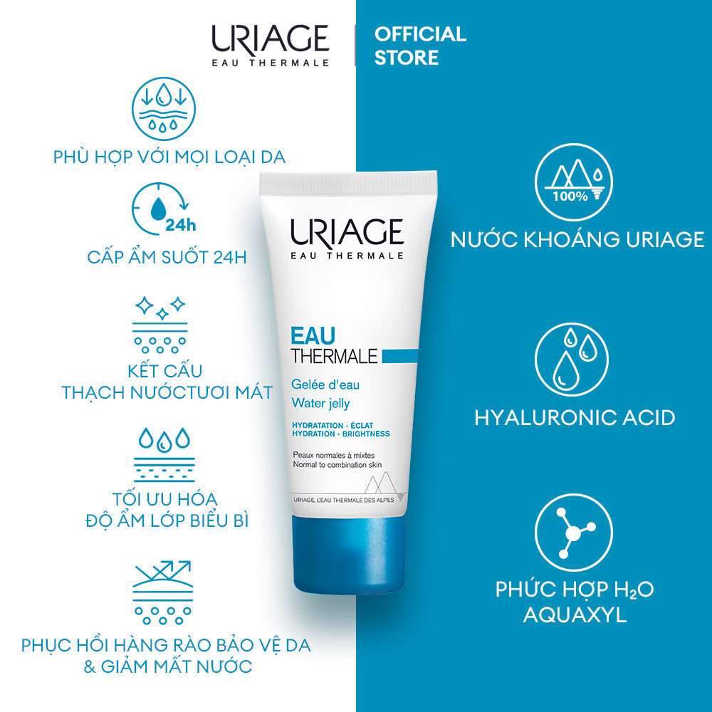 Dưỡng ẩm khoáng chuyên sâu dạng thạch nước URIAGE EAU THERMALE GELÉE D'EAU 40ml | BigBuy360 - bigbuy360.vn