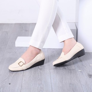 [XẢ KHO] Giày Búp Bê Đế Xuồng Da Thật Gắn Khoá Pixie X596