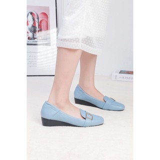 [XẢ KHO] Giày Búp Bê Đế Xuồng Da Thật Gắn Khoá Pixie X596