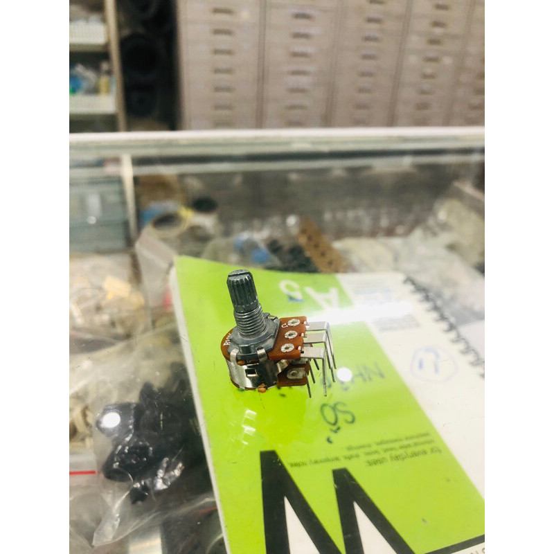 Set 10 chiết áp 6 chân cong cán tròn 1,5cm 10k/20k/50k/100k