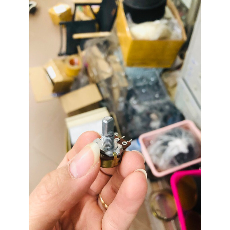 Set 10 chiết áp 3 chân cán vát 1,5cm 2K / 5K / 10K / 20K / 50K / 100K