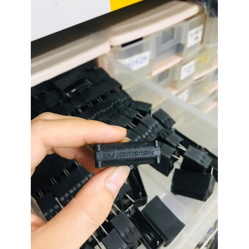 Set 5 Tụ bếp từ 0,24uf - 0,27uf - 0,3uf hãng BM