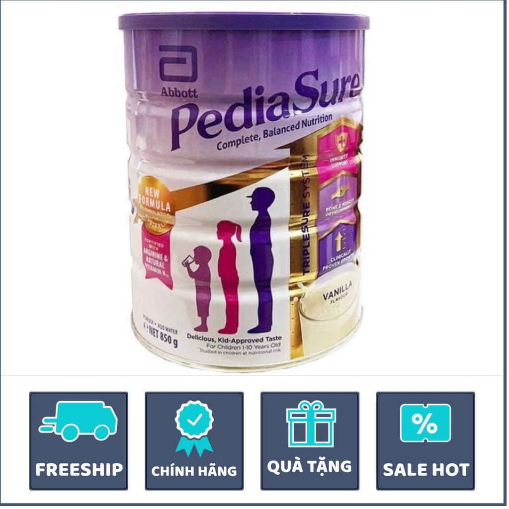 [Tem Phụ] Sữa Pediasure Úc 850g vị vani (date 5/2026)