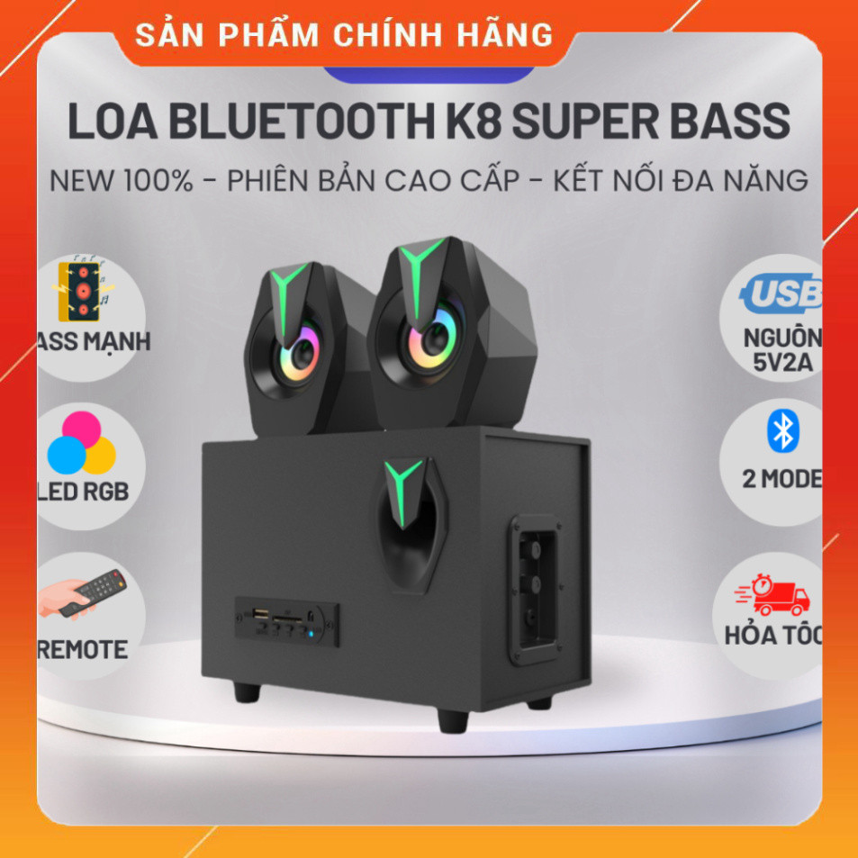 Loa máy tính bluetooth Prime Gaming LUVIBA có đèn led LOA K8