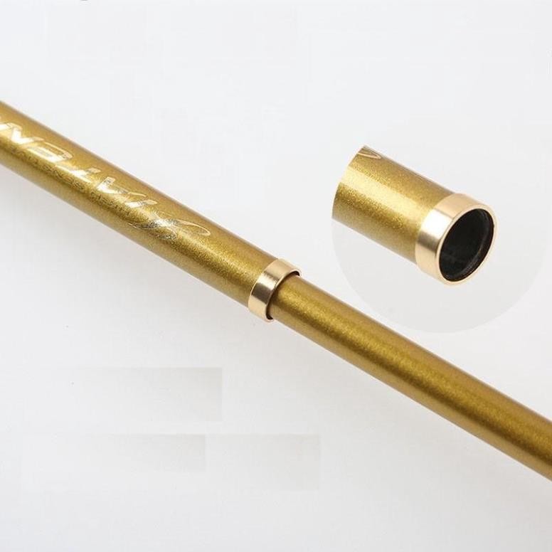 Cần Câu Tay 2H Vàng Ánh Kim 2H Ngọn chống xoắn 360 độ