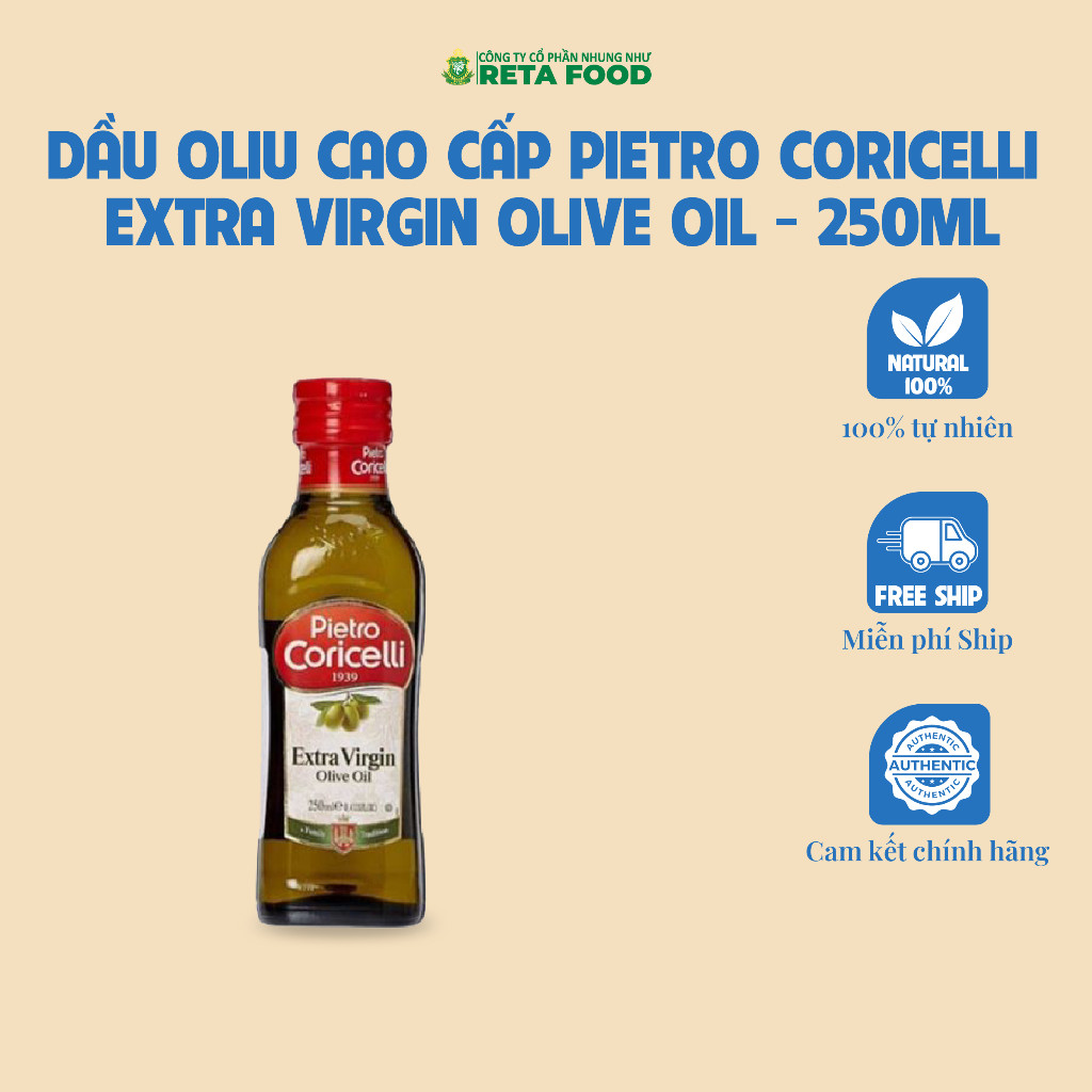 Dầu Oliu Cao Cấp Pietro Coricelli Extra Virgin Olive Oil 250ml