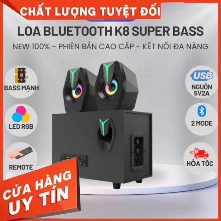 Loa máy tính bluetooth Prime Gaming LUVIBA có đèn led LOA K8