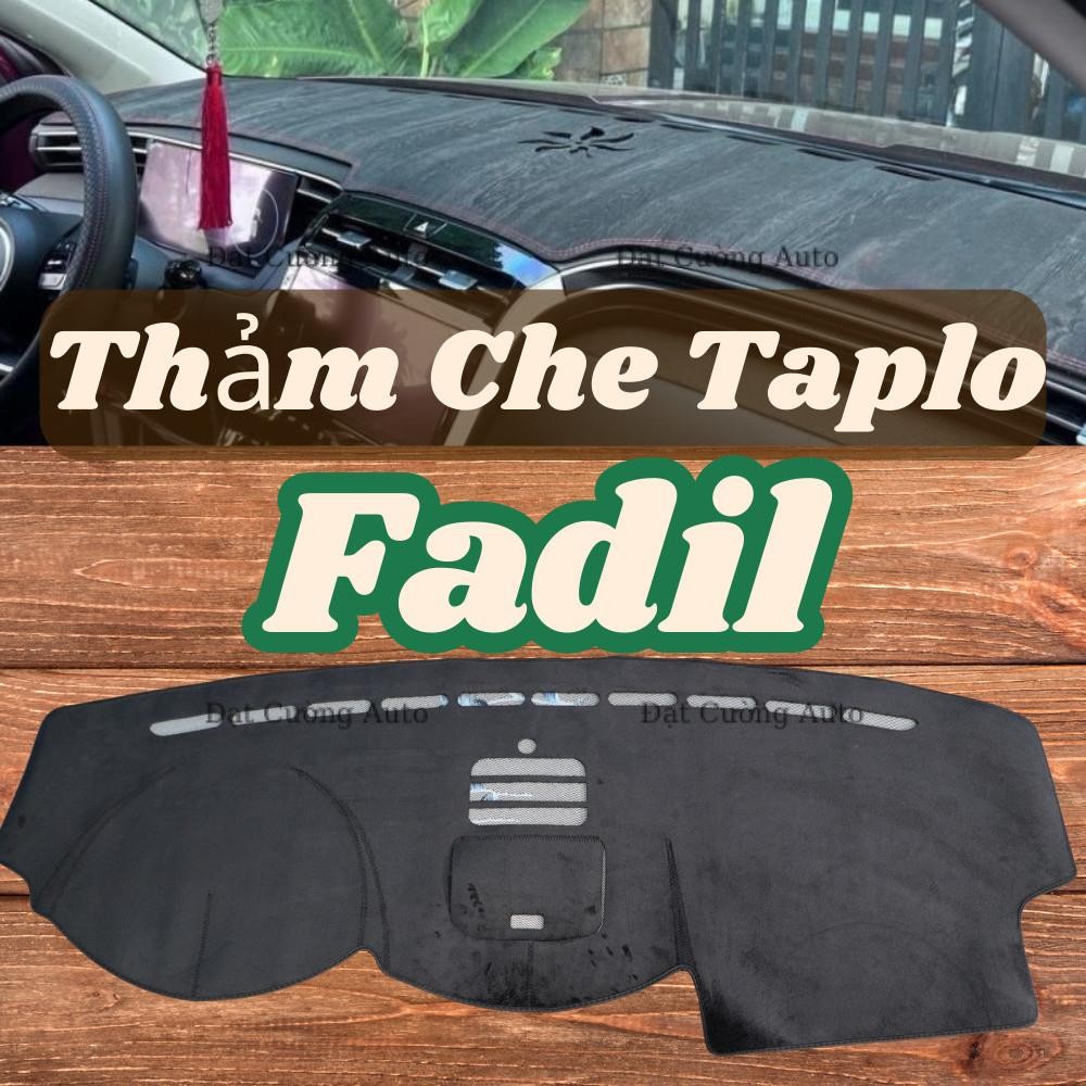 Thảm Taplo Vinfast Fadil,Thảm Lót Taplo Xe Hơi Cao Cấp Hàng 3 Lớp Có Chống Trượt,Da Đẹp Bảo Hành 12 