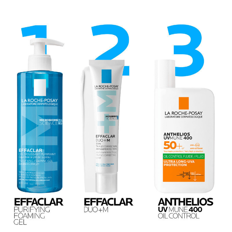 Gel rửa mặt giảm mụn, làm sạch sâu cho da dầu nam & nữ La Roche-Posay Effaclar Foaming Gel 400ml | BigBuy360 - bigbuy360.vn