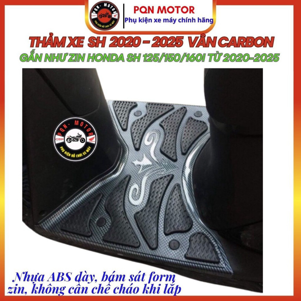 Thảm Carbon Sh 2025. Sh 2020 - 2025. Sh 2012 - 2016, Sh 2017 - 2019. Sh 125/150/160i Chính Hãng