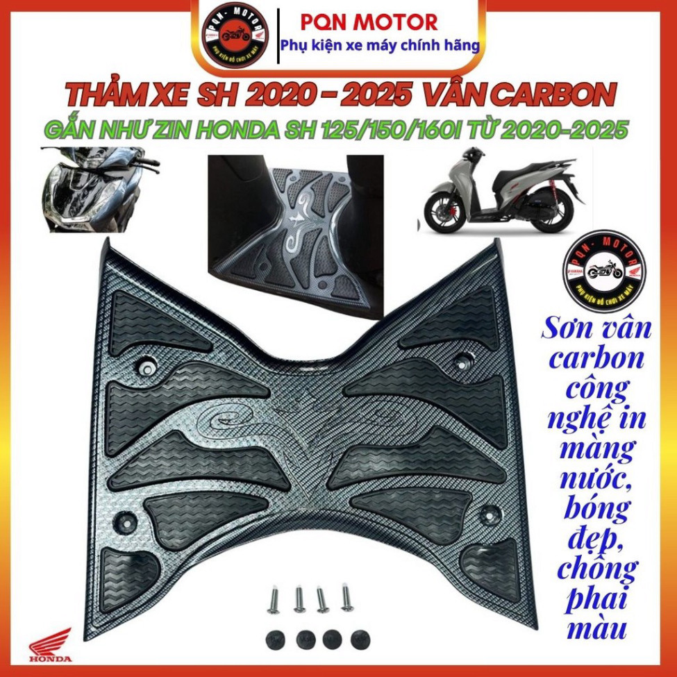 Thảm Carbon Sh 2025. Sh 2020 - 2025. Sh 2012 - 2016, Sh 2017 - 2019. Sh 125/150/160i Chính Hãng