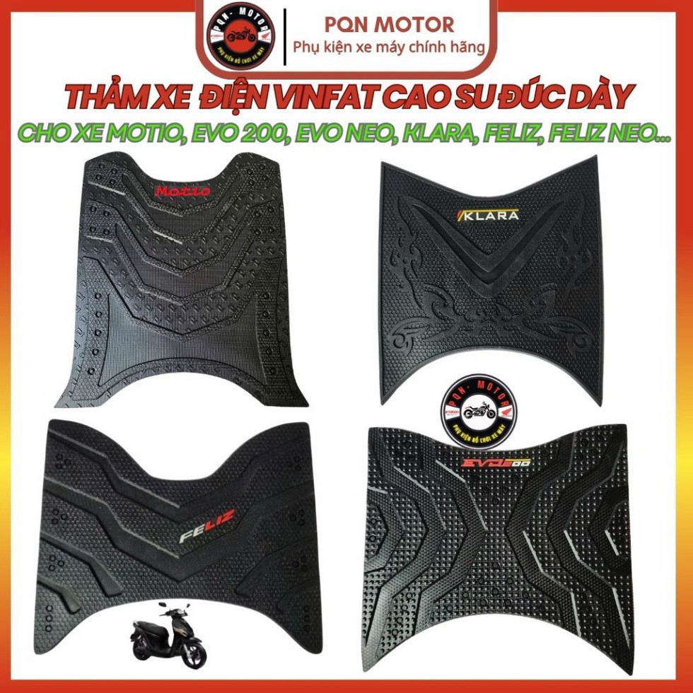 Thảm Cao Su Đúc Cho Feliz 2025, Feliz NEO, EVO 200, EVO NEO, Feliz S, Klara A1 A2 S NEO, EVO Grand