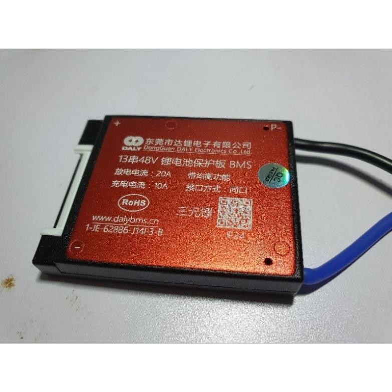 Mạch Li-on Daly BMS 13S - 48V/20A, 17S - 62V/30A cân bằng và bảo vệ Pin cho xe điện