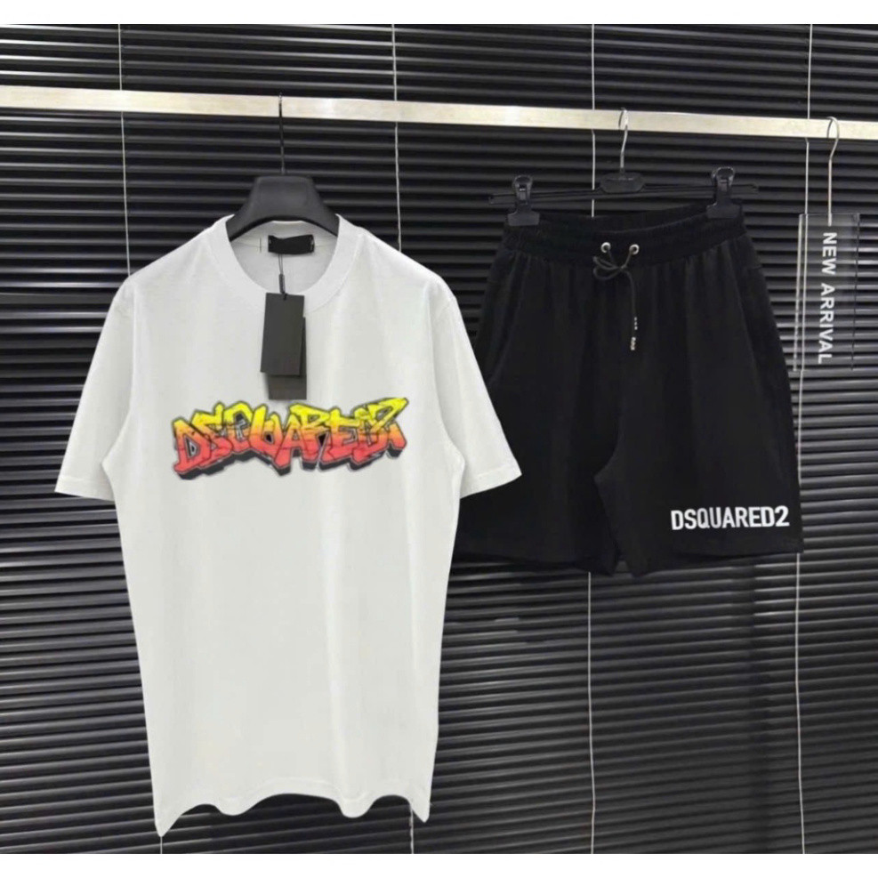 Bộ Quần Áo DSQ Chữ Cam Đơn Giản 037 Hottrend Nma nữ Mùa Hè 2025 Đầy Đủ Size