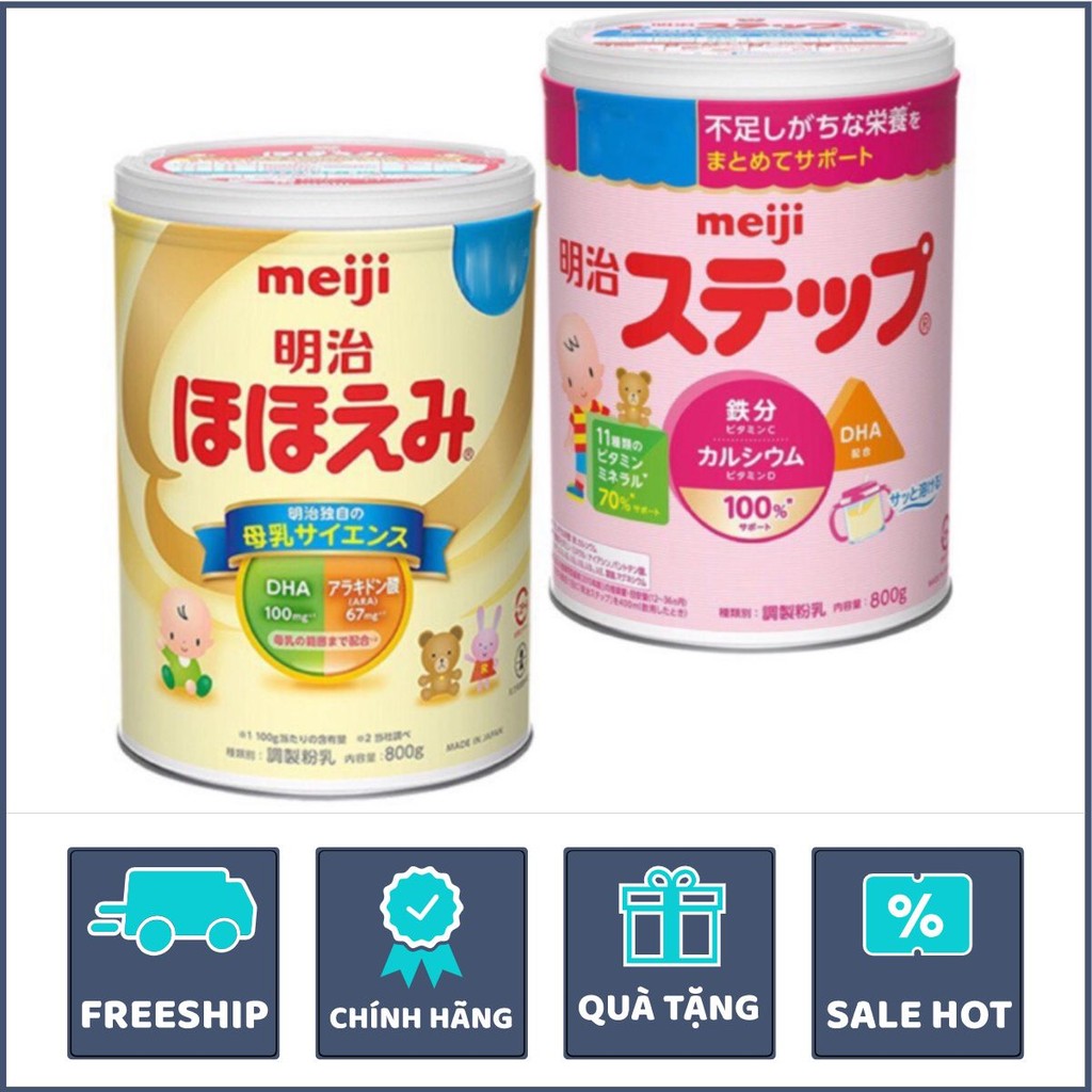 🍼[2027] SỮA MEIJI NỘI ĐỊA NHẬT 800GR ĐỦ SỐ - Hàng Chính Hãng