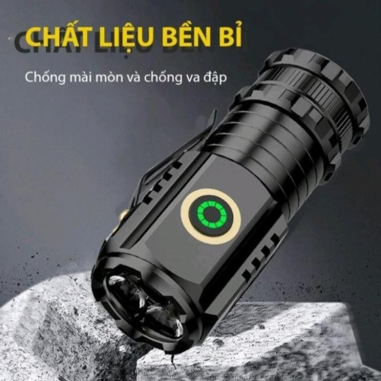 Đèn Pin X-BALOG BL-350X Siêu Sáng 300m COB | Sạc Type-C | Nam Châm | 4 Chế Độ | IPX6 Mini Cao Cấp