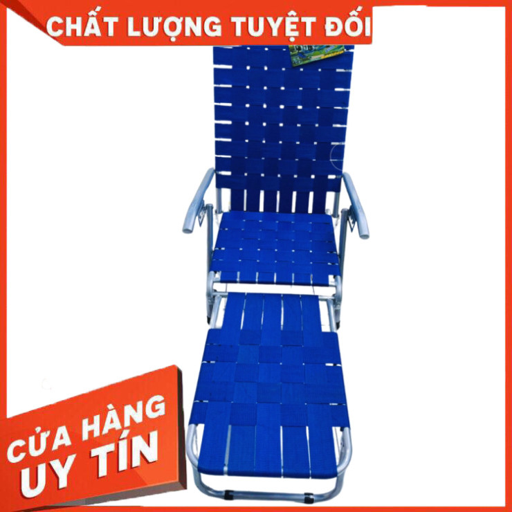 Ghế xếp bố dây bản to loại lớn  , ghế Bố Xếp Vải Bố Sơn Bạc cao cấp
