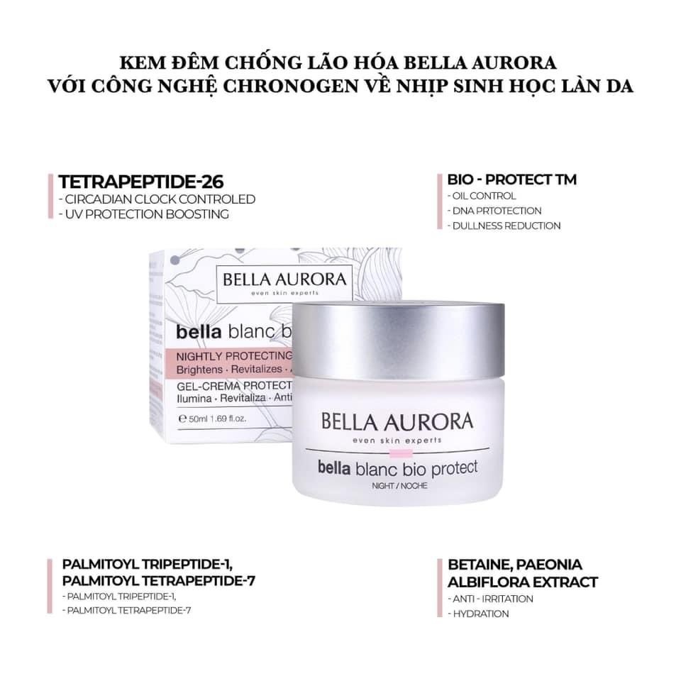 [cty] Kem Dưỡng Ngày Phục Hồi, Làm Sáng Da Bella Aurora Bella Blanc Bio protect Illuminating Day Cre