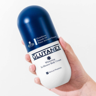 Sữa Tắm Dưỡng Trắng Da Body Glutanex Whitening In Shower Body Cream 300ml - Kem tắm kích trắng cấp tốc, chống nhăn da