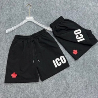 Quần đùi nam nữ dsq2 icon in hình lá phong đỏ, vải poly thoáng mát,  Quần DSQ2 Họa Tiết lá phong đỏ siêu hot  quần short