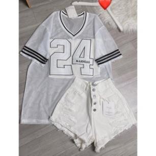 Set Áo Lưới 24 Kèm Áo 2 Dây Bên Trong phong cách thể thao năng động UT