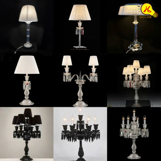  Đèn bàn pha lê trang trí  NHIỀU MẪU  HQ DECOR phong cách sang trọng decor cho phòng khách phòng ngủ 