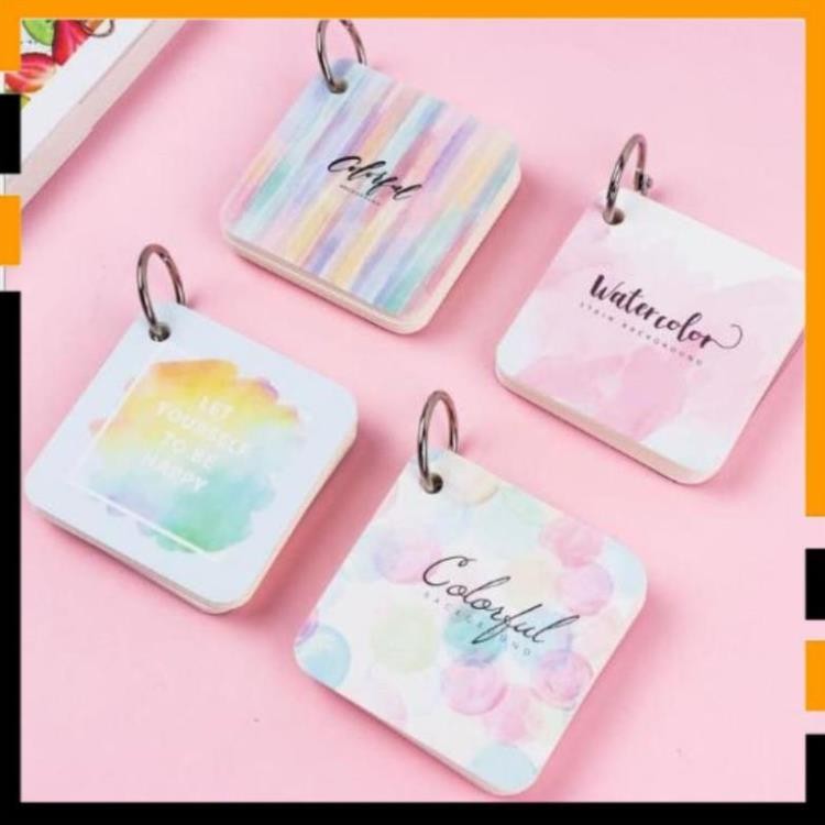 [SIÊU RẺ] Flashcard, flashcard tiếng anh học từ vựng kèm móc khóa để treo