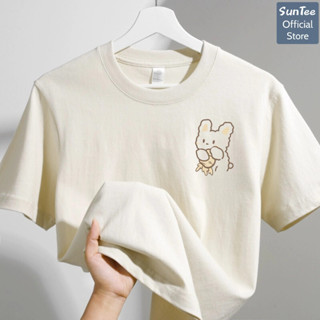 Áo thun nữ form vừa SUNTEE STFV103 phong cách basic in hình 03 vải cotton 250GSM cao cấp thoáng mát