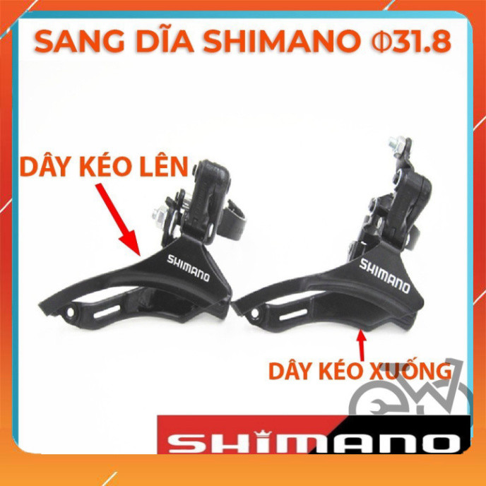 Sang Dĩa Xe Đạp - Gạt Dĩa Xe Đạp Thể Thao 31.8mm