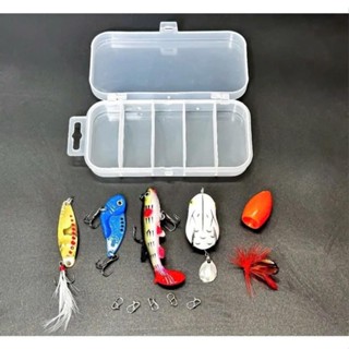  Hộp Mồi Lure Bộ Mồi Câu Lure Tổng Hợp Đủ Mọi Địa Hình Mồi Nhái Hơi Cá Sắt Cá Thìa Hạt Gạo Giá Rẻ Kèm Hộp 