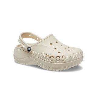 Giày Clog Nữ Crocs Baya Platform - Winter White - 208186-11S