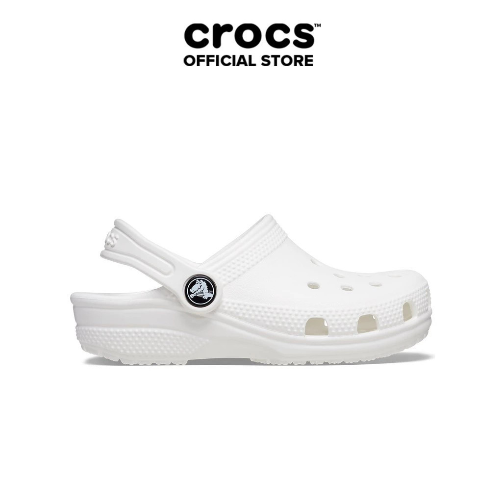 Giày Clog Trẻ Em Crocs Toddler Classic - White - 206990-100