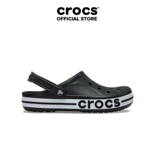Giày Clog Unisex Crocs Bayaband - Black/White - 205089-066