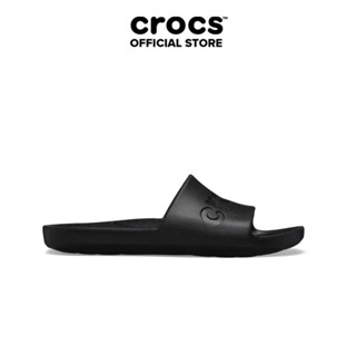 Dép quai ngang Unisex Crocs Slide - Black
