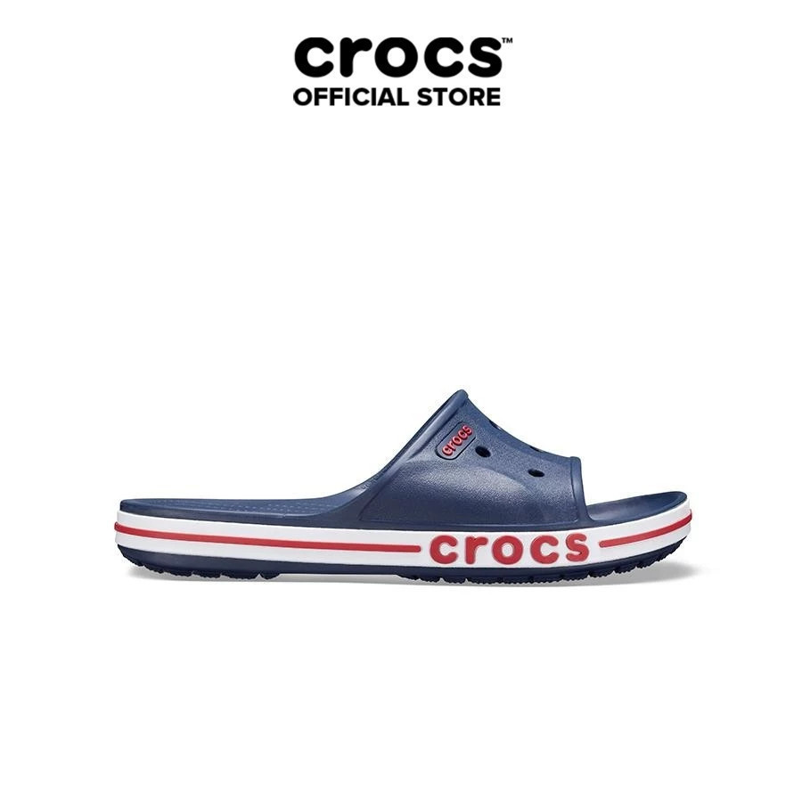 Dép Quai Ngang Unisex Crocs Bayaband - Navy/Pepper - 205392-4CC