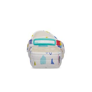 Giày Clog Trẻ Em Crocs Classic Doodle Print - White - 210356-94S
